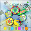 icono para acceso al juego educativo sobre virología de la SEV, Virópolis